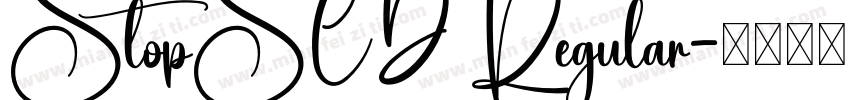 StopSCD Regular字体转换
